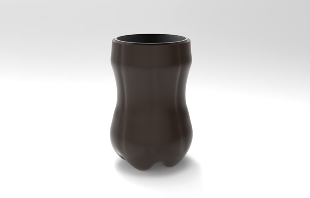 vaso parà fernet arte fernetero bevanda ml impresi n 3d design de vasos accessori bevande personalizado modelo stl alluminio bicchiere 3d print model - Mito3D