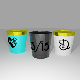 vaso pára tiros vaso 3d print model - Mito3D