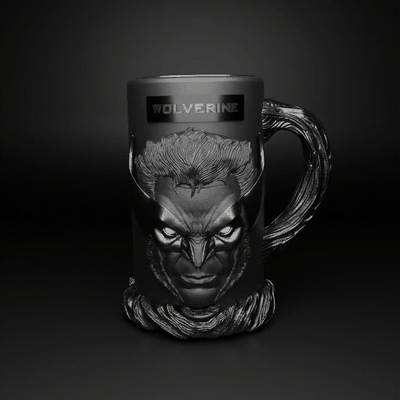 vaso carcajou accueil maison merveille superh intoxication 3d impression impresi taza conception boissons regalo decoraci cocina comédeur coleccionable bandes dessinées figura pel ânes ventilateurs creativo arte 3d print model - Mito3D