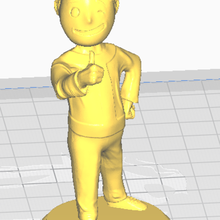vault boy art video games fallout figurine 3d print model - Mito3D