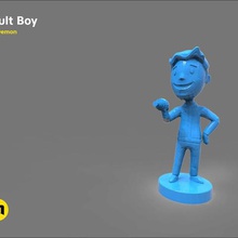 vault boy art vaultdescriptionreviews0 toy shop mascot game funny figures fallout character world tags blue unisex type other groupe games figurines 3d print model - Mito3D