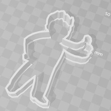 vaultboy fall-out cookie cutter casa cookiecutter biscotto stampo 3d print model - Mito3D