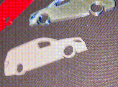 Vauxhall astra furgão chaveiro opel mk5 charme presente chaves gcode silhueta 3d print model - Mito3D