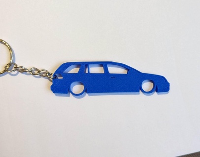 vauxhall vectra estate keyring keychain car silhouette 3d print model - Mito3D