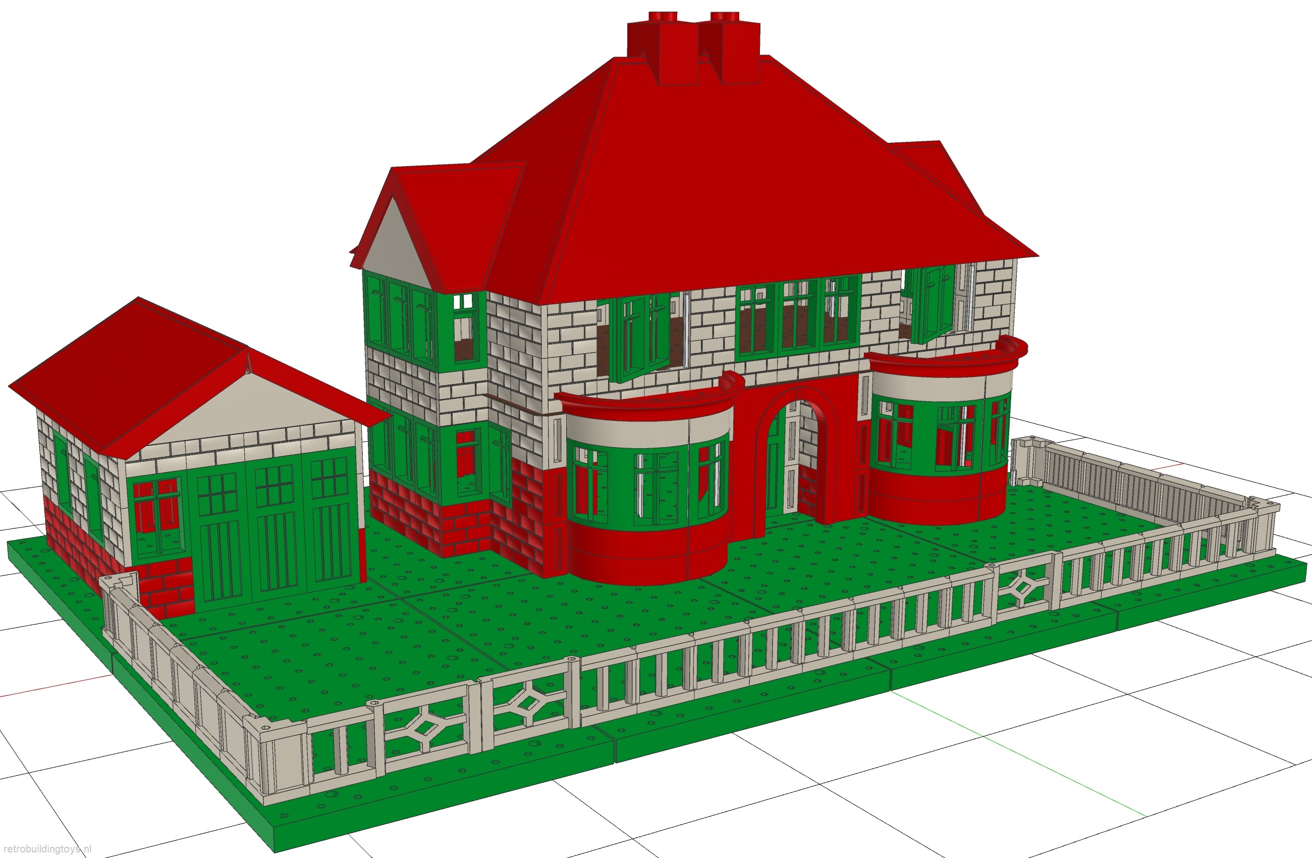 vayko ldraw library + 4 stl files virtual building blocks antique vintage rare plimpton 3D print model - Mito3D