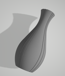 vaze 190 mm simple high vase 3d print model - Mito3D
