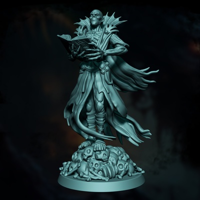 vecna lich king game undead hand eye tower death evil undying arcana rotted maimed oerth arch-lich 3d print model - Mito3D