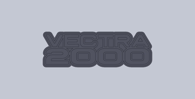 vectra 2000 emblema 3d print model - Mito3D