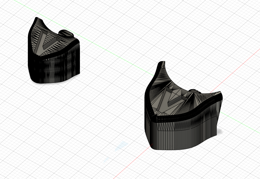 Vega fx kargaşa yerçekimi kol tampon 3D print model - Mito3D