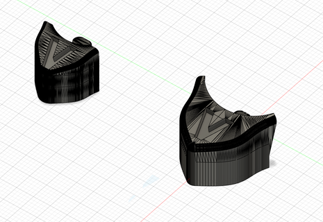 Vega fx kargaşa yerçekimi kol tampon tampon 3d print model - Mito3D