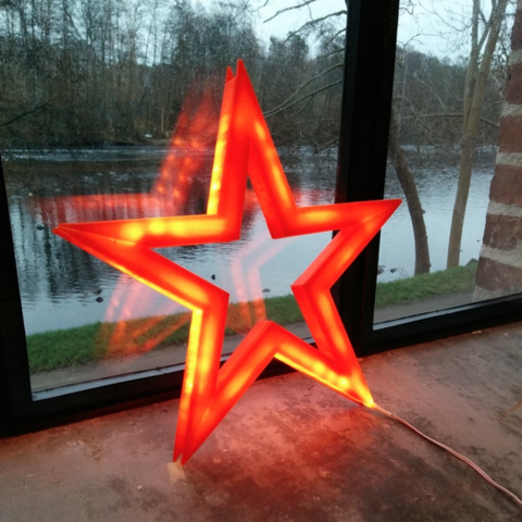die vega led-beleuchteten Weihnachtsstern home 3D print model - Mito3D