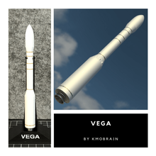 vega escala de 1 a 200 múltiples partes juego arianespace la esa el lanzador cohete espacio nave espacial vehículos 3d print model - Mito3D
