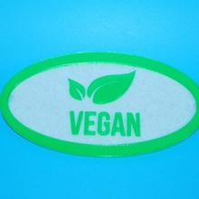 vegan-Kühlschrank-magnet home Dekor vegan sign Kühlschrank-magnet 3d print model - Mito3D
