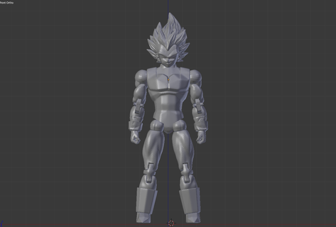 vegeta action figure vegeta action figure shf dragon ball articulated  3d print model - Mito3D