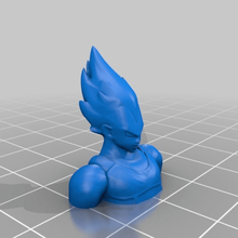 vegeta busto - dragon ball z a arte modelos 3d print model - Mito3D