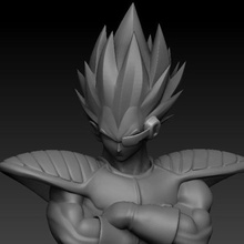 vegeta classic armor game vegetative dragon ball z anime gift collection fighter best 3d print model - Mito3D