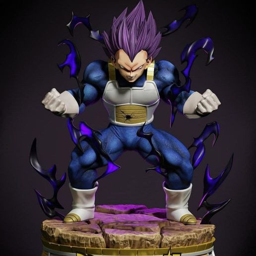 vegeta deus da destrui - destruction god art dragon ball goku ssj super dbz 3D print model - Mito3D