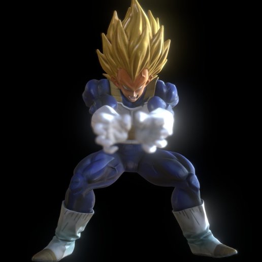 vegeta final flash divers jouet 3D print model - Mito3D