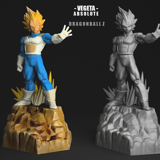 vegeta ss absolue 3dscan art l'homme caractère les troncs saiyan film dessin animé figure 3dprint 3dmodel de modèle 3d dragonballsuper le dragonballz dragonball goku broly 3D print model - Mito3D