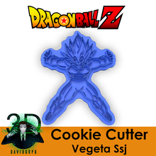 vegeta ssj cookie cutter dragon ball 3d print model - Mito3D