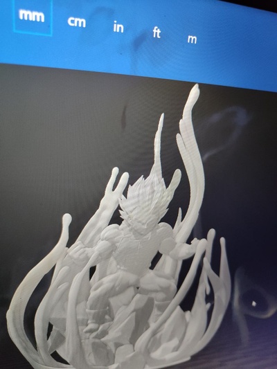 vegeta ultra ego sfera drago super arte manga 3d print model - Mito3D