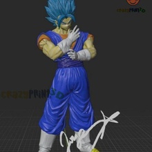 vegito ssj blu Drago palla eroi super nero Goku rosa vegeta broly fusione gogeta 3d print model - Mito3D