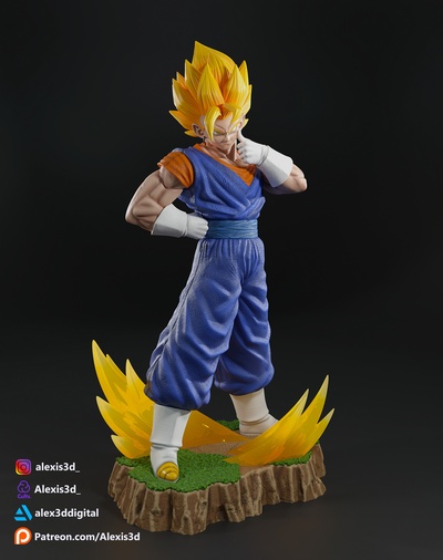 vegito arte dragão bola vegeta goku colecionador colecionável 3d impressão stl 3d print model - Mito3D