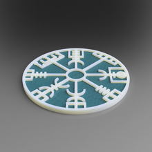 vegvisir coaster 3d print model - Mito3D