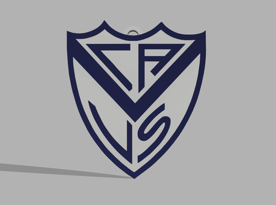 velez sarsfield escudo c aliviar volta argentino futebol porta chaves joalheria fortin chaveiro profissional liga copo 3d print model - Mito3D