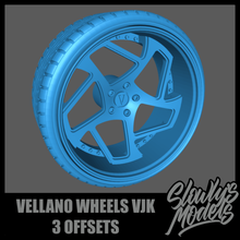 vellano wheels vjk 3 offsets hobby tyres rims aoshima fujimi model car tamiya 3d print model - Mito3D