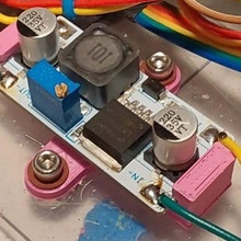 velleman wpm402 buck converter power supply panel mounting bracket arduino 3d print model - Mito3D