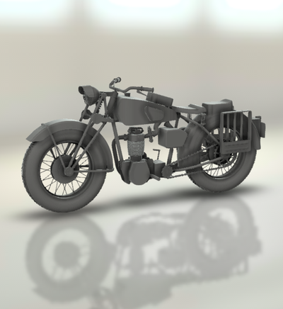 velocette maf 350 1941 moto motocicleta bicicleta motor two wheeled vehículo motociclista deporte turbo coche turismo helicóptero 3d print model - Mito3D