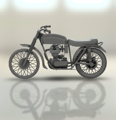 velocette víbora codificador 1958 moto motocicleta bicicleta motor two wheeled vehículo motociclista deporte turbo coche turismo helicóptero 3d print model - Mito3D