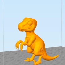 velociraptor art abductor dinosaur jurassic 3d print model - Mito3D