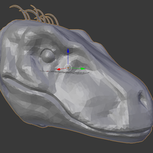 velociraptor dinosaur mask 3d print model - Mito3D