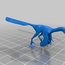 velociraptor gioco dinosauro mini miniatura tavolo animali 3d print model - Mito3D