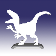 velociraptor - dinosauro giocattolo design di stampa 3d art animale arte 3d print model - Mito3D