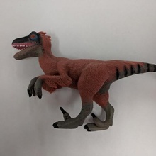 velociraptor dinosaure jeu animaux velocirapter jouet les plumes Numérisation 3d 3d print model - Mito3D