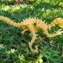 velociraptor esqueleto rompecabezas juego dinosaurio raptor t rex 3d modelo jurásico juguete 3d print model - Mito3D