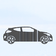 Veloster çevirmek Sanat hyundai araba 3d print model - Mito3D