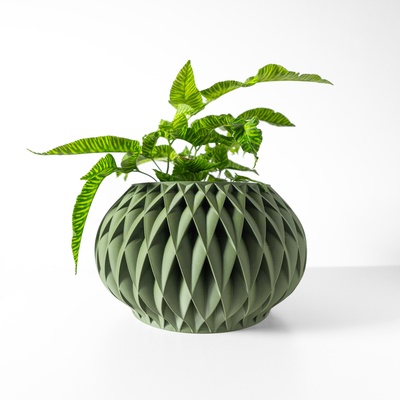 velux planter pot drainage tray & stand included modern unique home decor plants succulents stl file indoor flower succulent holder 3d print model - Mito3D