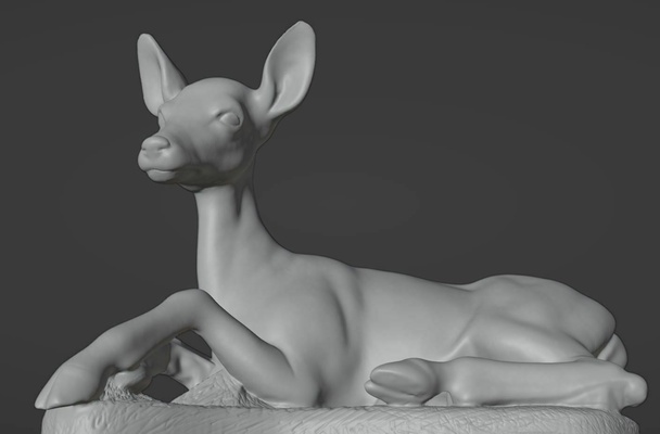 veado animal selvagem bamby reno decoraci n navidad corso gamo c rvido 3d print model - Mito3D