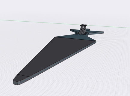 venator estrella guerras coleccionable Embarcacion 3d print model - Mito3D