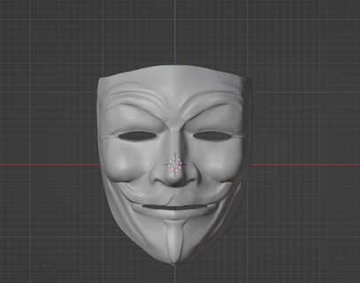 vendetta mask movie character 3d print model - Mito3D
