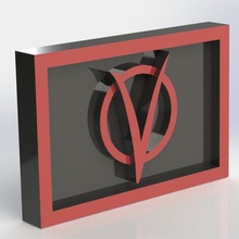 vendetta plate logo various hob 3d print model - Mito3D
