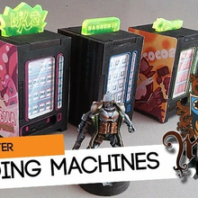 vending machines hobby laser cut terrain wargaming 3d print model - Mito3D