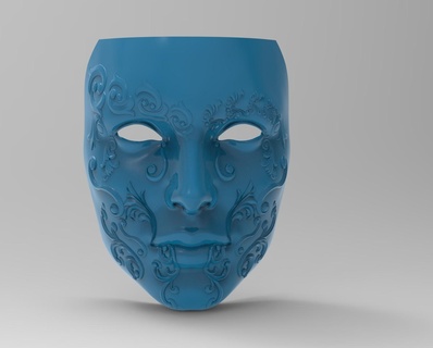 venetian mask ornate cosplay 3d print model - Mito3D