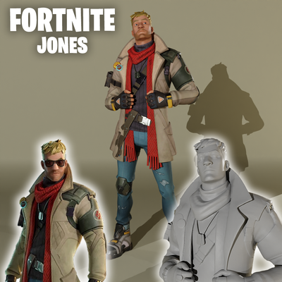 vengeance jones jonesy peau fortnite figure jeu statue faisait merveille étoile guerres pioche jouet lama banane funko pop anime peter griffon 3d print model - Mito3D