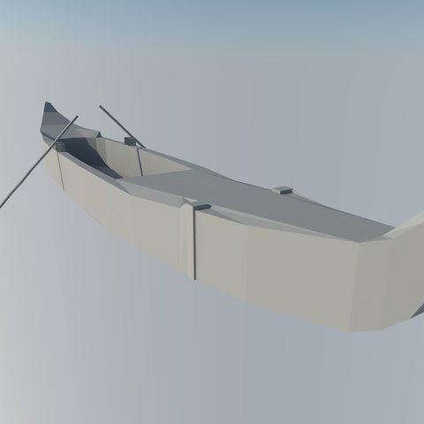 Venedik gondol mimarlık oyuncak tekne gemi 3D print model - Mito3D