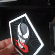 venin venom marvel wall magnet 3d print model - Mito3D